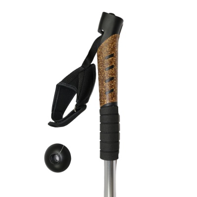 Палки для скандинавской ходьбы телескопические Espado ENW-004, 3 секции, пробковая ручка, цвета в ассортименте