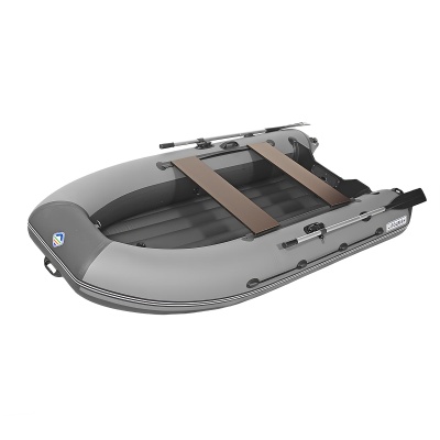 Лодка Лоцман 300 НДНД моторная, цвет серый/черный