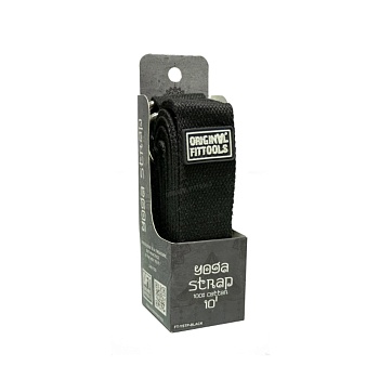 Ремешок для йоги 304 см, черный Артикул: FT-YSTP-BLACK в Магазине Спорт - Пермь