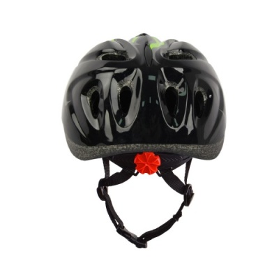Шлем детский с регулировкой размера (50-57), Flame черный-зеленый