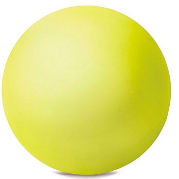 Мяч для художественной гимнастики Indigo 15 см, 300 г, металлик лимонный (IN315)