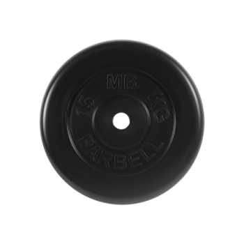 Диск обрезиненный "Стандарт", 31 мм, вес 15 кг MB Barbell в Магазине Спорт - Пермь
