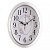 Часы настенные Рубин 3829-108 овал 29,5х38,5см, корпус белый с серебром "Букет" в магазине Спорт - Пермь