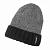 Шапка-бини Nisus City утепленная с отворотом серый(N-HI-DGB)