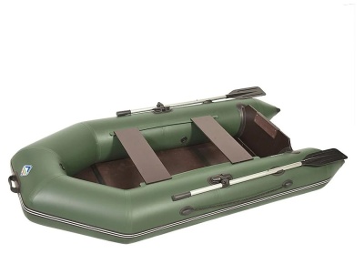 Лодка Лоцман Стандарт 260 ЖС, под  мотор, зеленая