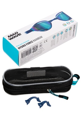 Тренировочные очки для плавания MAD WAVE Hydro force rainbow M0424 35 0 03W синий в магазине Спорт - Пермь