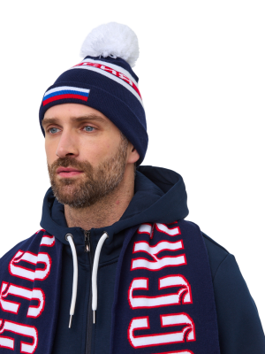 Шапка мужская Россия 70M-RT-1833/1, синяя