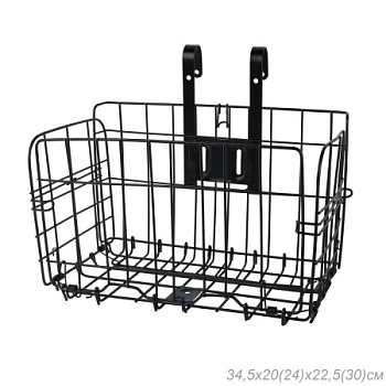 Корзина для велосипеда складная черная. / QY-CL-080