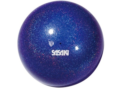 Мяч для художественной гимнастики SASAKI М-207BRM-F Meteor, 18,5 см, цвет ORBU - синий