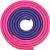 Скакалка для художественной гимнастики утяжеленная двухцветная INDIGO 165 г IN042 3м Фиолетово-розовый