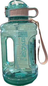 Бутылка для воды SPORTS, спортивная, зеленая, объем 1500 мл в магазине Спорт - Пермь