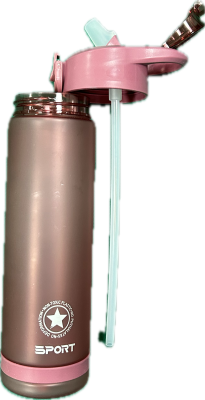 Бутылка для воды SPORTS, спортивная, розовая, объем 700 мл в магазине Спорт - Пермь