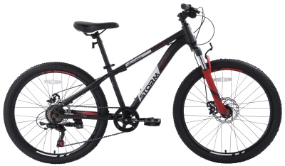 Велосипед TechTeam Storm, 24" x13", черный в Магазине Спорт - Пермь