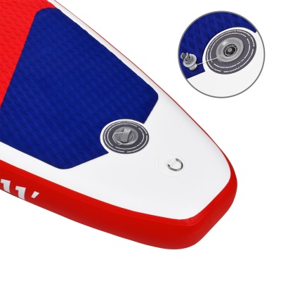 Сапборд надувной (SUP-доска)  CK-11R (WHITE/RED/BLUE 11S)