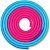Скакалка для художественной гимнастики утяжеленная двухцветная INDIGO 165 г IN039 3м, голубо-розовая
