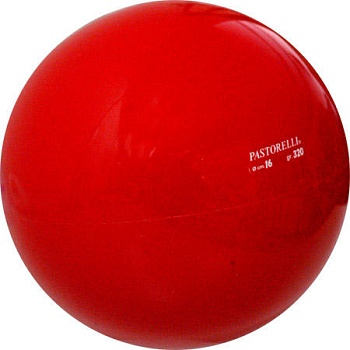 Мяч для художественной гимнастики PASTORELLI HV 16 см, цвет: красный