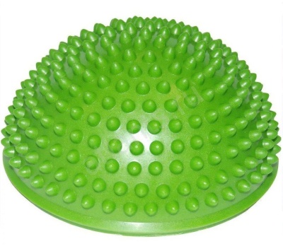 Полусфера массажная балансировочная с выступами YW-07/16X8G, зеленая в Магазине Спорт - Пермь