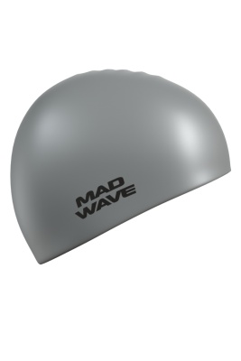 Шапочка для плавания Mad Wave Intensive Big, взрослая, M0531 12 2 17W, серый в магазине Спорт - Пермь