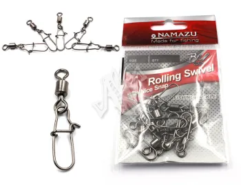 Вертлюг с застежкой Namazu N-FT-RSNS7 (10шт)