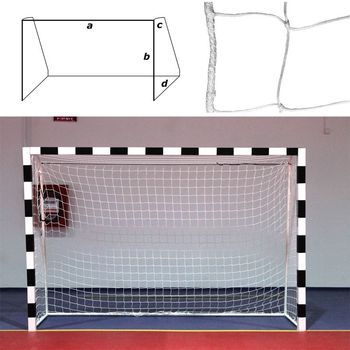 Сетка гандбольная/футзальная FS-G №13, 3х2х0,8х1,2м, нить 3,5мм, полипропилен