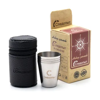 Рюмка Следопыт в тубе, 4 штуки*25мл (PF-CWS-P30SET)