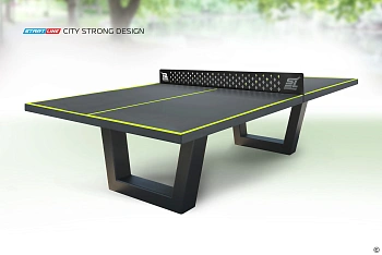 Теннисный стол антивандальный Start Line City Strong Design Outdoor, всепогодный, цвет графит/черный