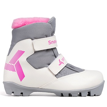 Лыжные ботинки SPINE NNN Snowway (165/2-20) (серый/розовый) в магазине Спорт - Пермь