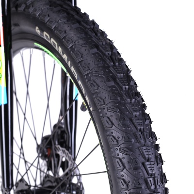 Велосипед COMIRON FLASH, 24"x3.0, (рама 13), 7 скоростей, цвет полуфэт ригид зеленый в Магазине Спорт - Пермь