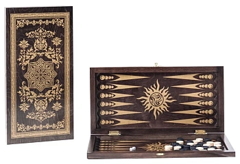 Нарды Объедовская фабрика "Игрушки" средние, рисунок "Восьмигранник"(480*240*40)