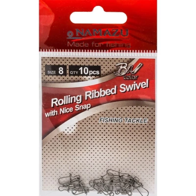 Вертлюг с застежкой Namazu, размер 8 (N-FT-RSNS8), (10шт)