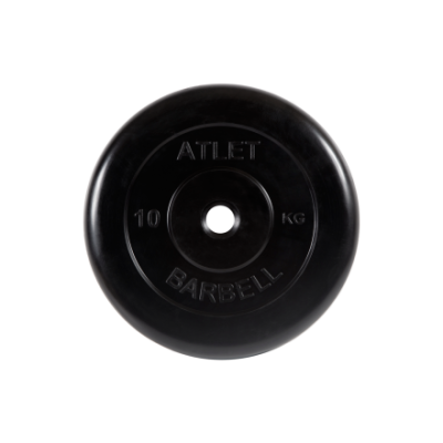 Диск обрезиненный MB Barbell "Atlet", вес 10 кг в Магазине Спорт - Пермь