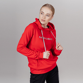 Толстовка NORDSKI Kangaroo Red W (NSW588900) в Магазине Спорт - Пермь