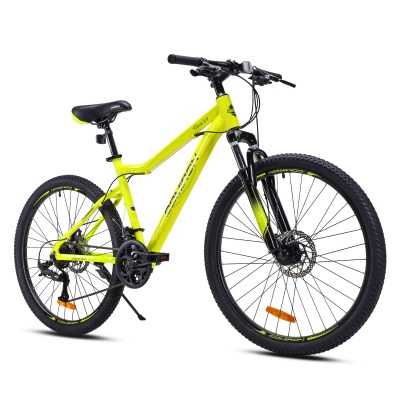 Велосипед COMIRON  FLAME 26", 21 скорость (рама 17), зеленый лайм в Магазине Спорт - Пермь