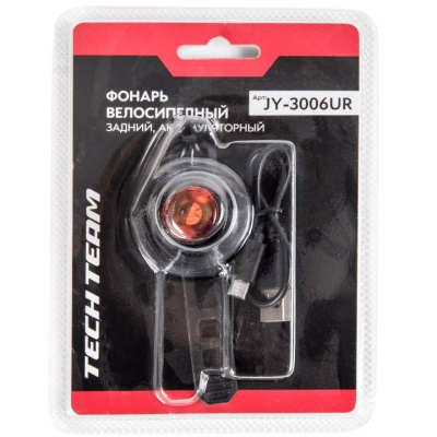 Фонарь велосипедный задний Tech Team JY-3006U-R в Магазине Спорт - Пермь