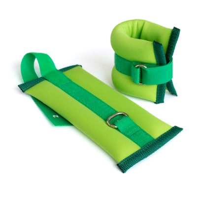 Утяжелители Неопреновые Дебют УТК200, в комплекте 2 штуки по 200 г, цвет: зеленый в Магазине Спорт - Пермь