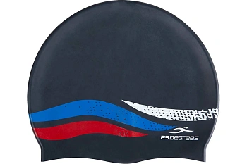 Шапочка для плавания юниорская 25DEGREES 25D21005J, силикон, Russia JR Black в магазине Спорт - Пермь