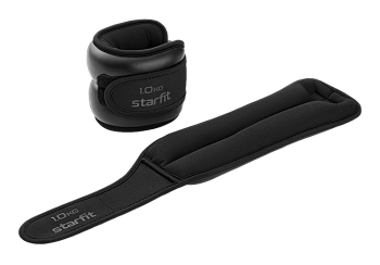 Утяжелители Starfit WT-701, 2 штуки по 1кг, черные в Магазине Спорт - Пермь