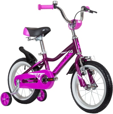 Велосипед NOVATRACK NOVARA, 14", алюминиевый, фиолетовый в Магазине Спорт - Пермь