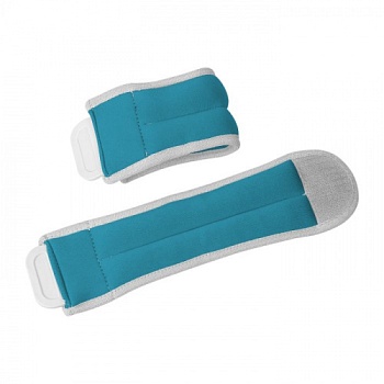 Утяжелители ИДЕАЛ 0,5 кг х 2 дробь неопрен бирюзовый SM-408 в Магазине Спорт - Пермь