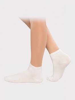 Носки спортивные Korri ДН-05, средний паголёнок, бамбук, белые
