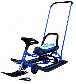 Снегокат Барс 109 Wheel Animals с П-образным толкателем и колесной базой