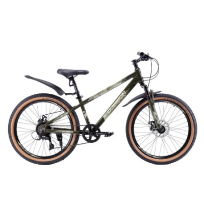 Велосипед COMIRON REBEL, 24", 8 скоростей, (рама 13), милитари хаки в Магазине Спорт - Пермь