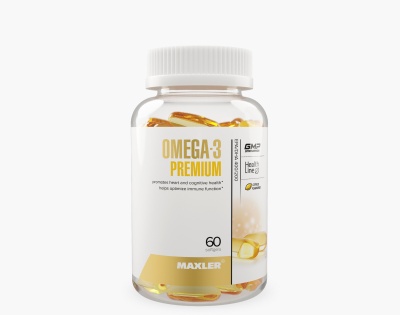 Maxler Omega-3 Premium EPA/DHA (60 капсул) в магазине Спорт - Пермь