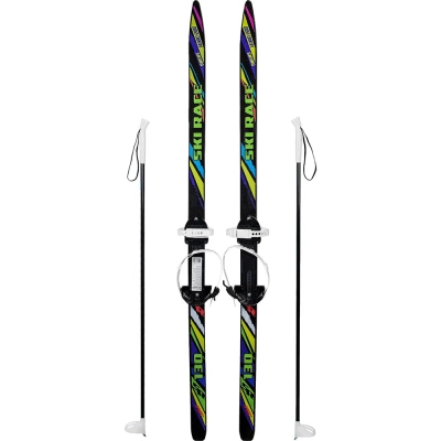 Лыжи подростковые "SKI RACE", крепление "Цикл" 140/105см с палками в магазине Спорт - Пермь