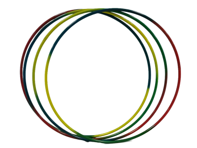 Обруч стальной Радуга 900мм, утяжеленный, 1050 грамм в Магазине Спорт - Пермь