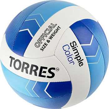 Мяч для волейбола TORRES Simple Color, артикул V323115, размер 5