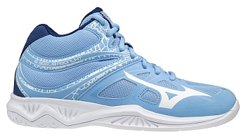 Кроссовки волейбольные MIZUNO THUNDER BLADE 2 MID W V1GC1975-29, голубые в Магазине Спорт - Пермь
