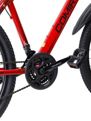 Велосипед COMIRON UNIVERSE 26", 21 скорость (рама 19), красно-черный в Магазине Спорт - Пермь