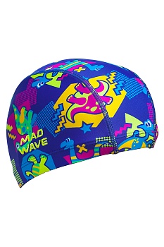Шапочка для плавания детская тканевая Mad Wave DINOS M0529 02 0 00W в магазине Спорт - Пермь