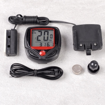 Велокомпьютер с проводным датчиком на батарейках, арт. SB-318 в Магазине Спорт - Пермь